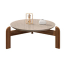 Mesa de Centro Lizz Off White e Cedro