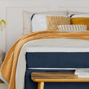 Colchão Viúva Guldi Original Macio Mola Ensacada (25x128x188) Branco e Azul