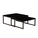 Mesa de Centro Quadrada Catarina Wood Preta